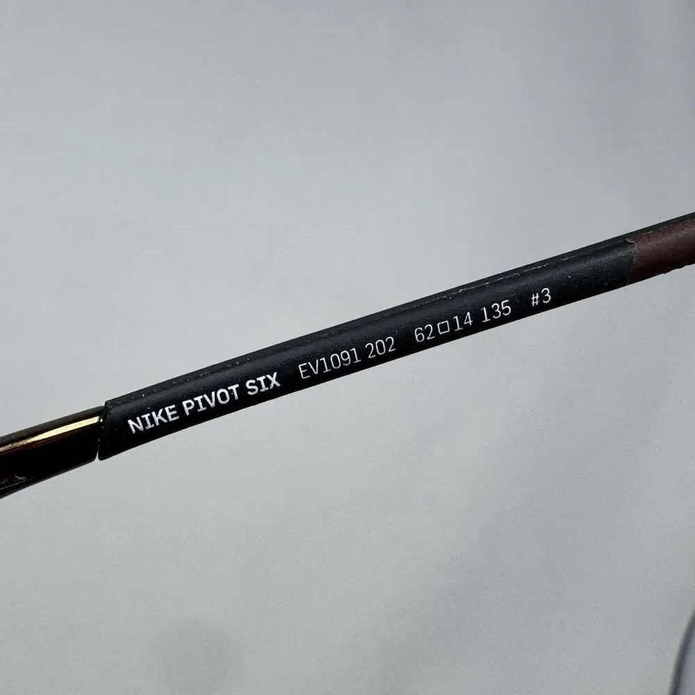 Nike Pivot Six EV1091 202 Brown Sunglass Frames Only 62-14-135